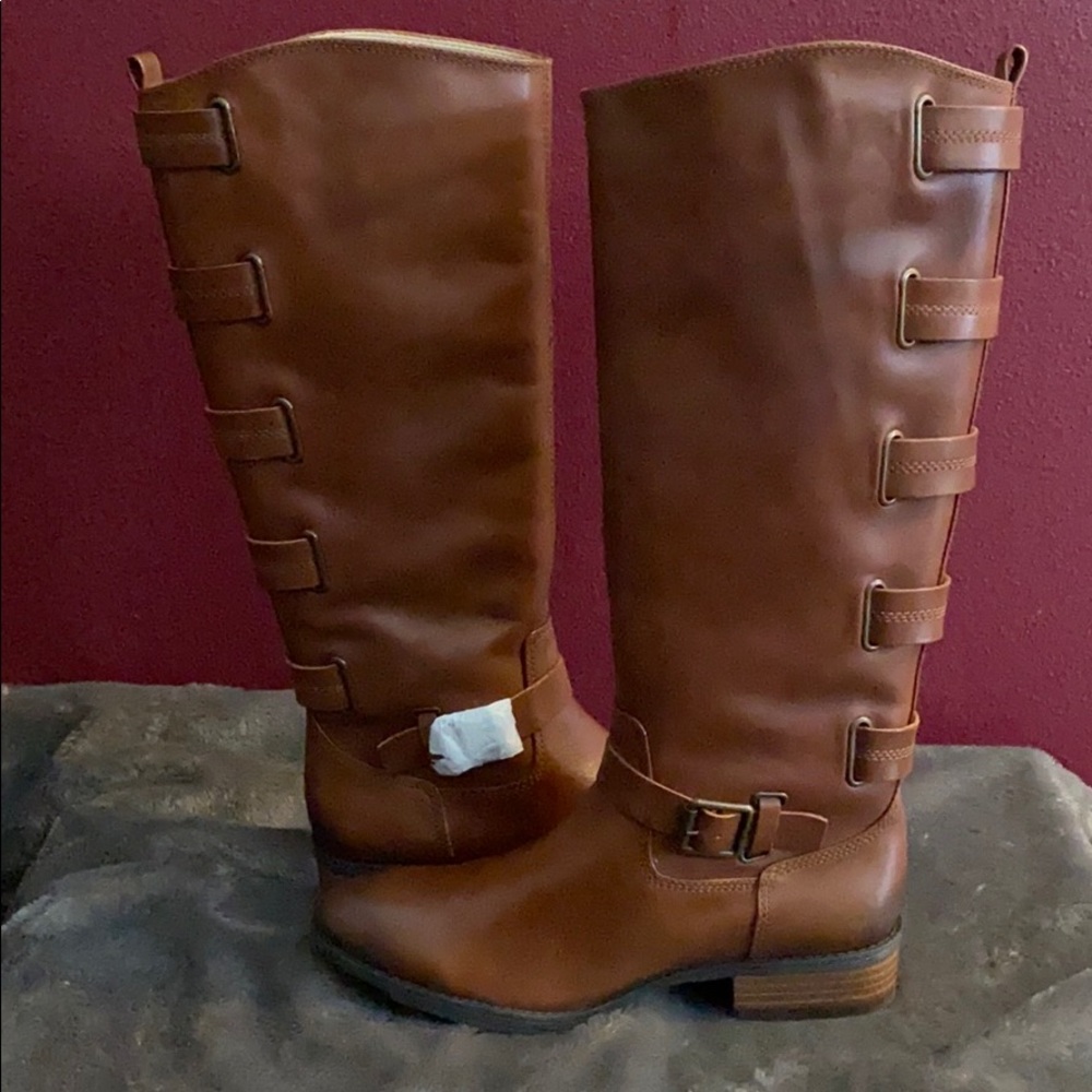 Sole Society knee-high leather boots